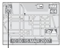 PANASONIC LUMIX DMC-TZ3 - Pour afficher le rapport et la position enregistrés : - 1