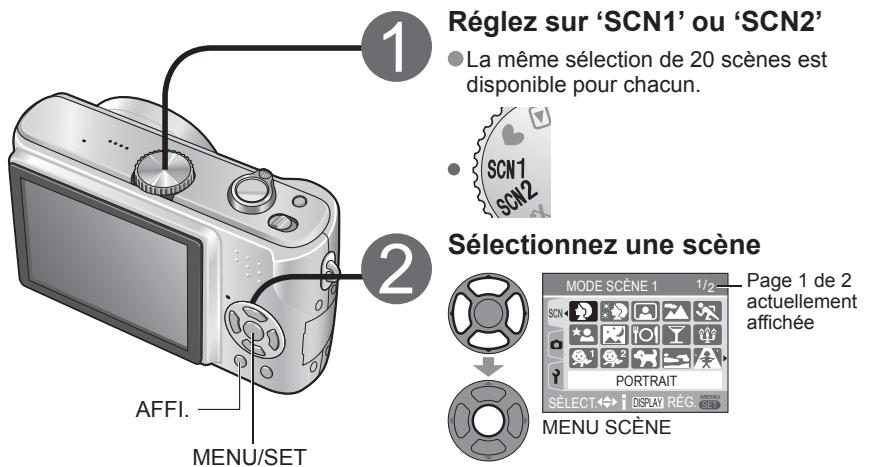 PANASONIC LUMIX DMC-TZ3 - Prendre des photos en fonction de la scène - 1