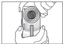 PANASONIC LUMIX DMC-TZ3 - Tenir l'appareil photo - 2