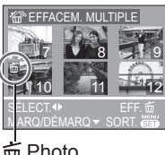 PANASONIC LUMIX DMC-TZ3 - Pour supprimer plusieurs (jusqu'à 50) photos ou toutes les photos - 8