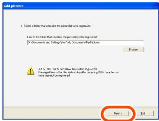 PANASONIC LUMIX DMC-FX9EG - Abilitare l'uso su Simple Viewer delle immagini memorizzate sul PC ( Add pictures) - 1