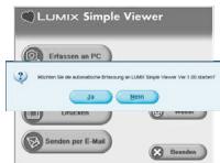PANASONIC LUMIX DMC-FX9EG - Schließen Sie die Digitalkamera über das USB-Verbindungskabel an den PC an. - 1