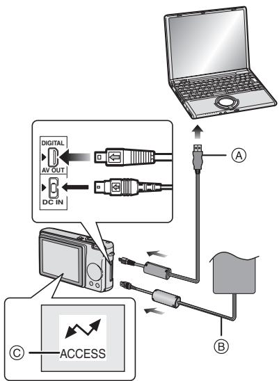 PANASONIC LUMIX DMC-FX9EG - De digitale camera op de PC aansluiten - 1