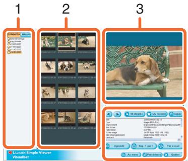 PANASONIC LUMIX DMC-FX9EG - Comment utiliser l'écran [Visualiser] - 1