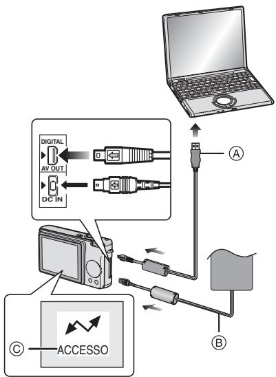 PANASONIC LUMIX DMC-FX9EG - Collegamento della fotocamera digitale al PC - 1
