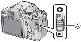 PANASONIC LUMIX DMC-FZ28 - Faites glisser le commutateur de sélection [ENR.]/[LECT.] 已 sur [D]. - 1