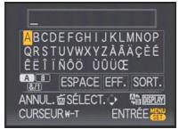 PANASONIC LUMIX DMC-FZ28 - Appuyez sur /  / pour selectionner le texte, puis appuyez sur [MENU/SET] pour valider. - 1