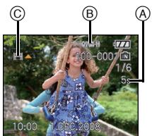 PANASONIC LUMIX DMC-FZ28 - Appuyez sur / pour sélectionner une image avec une icône de film (comme [QVGA:H]), puis appuyez sur  pour visualiser. - 1