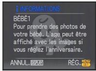 PANASONIC LUMIX DMC-FZ28 - A propos de l'information - 1