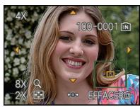 PANASONIC LUMIX DMC-FZ28 - Appuyez sur [AF/FOCUS] pendant la lecture d'image. - 1