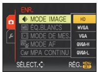 PANASONIC LUMIX DMC-FZ28 - Appuyez sur / pour selectionner la rubrique, puis appuyez sur [MENU/SET]. - 1