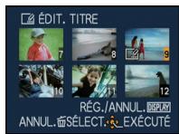 ÉDIT. TITRE 7 8 9 10 11 12 RÉG./ANNUL. DISPLAY ANNUL. SÉLECT. EXÉCUTÉ