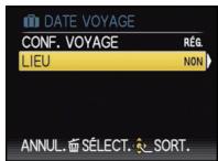 DATE VOYAGE CONF. VOYAGE RÉG. LIEU NON ANNUL. SÉLECT. SORT.
