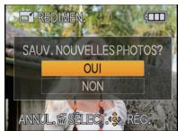 REDIMEN: SAUV. NOUVELLES PHOTOS? OUI NON ANNUL. EN SELECT. REG.