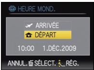 HEURE MOND. ARRIVÉE DéPART 10:00 1.DÉC.2009 ANNUL. SÉLECT. RÉG.