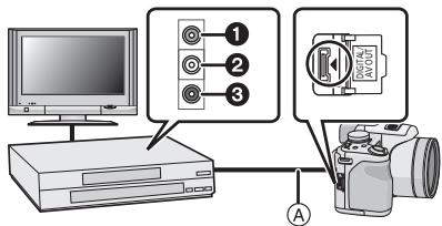 PANASONIC LUMIX DMC-FZ38 - Copiez l'image de lecture en utilisant le câble AV - 1