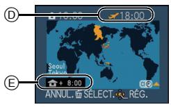 D 18:00 18:00 Seoul Tokyo E + 8:00 ANNUL. SELECT. RÉG.