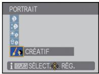 PORTRAIT CRÉATIF i DISPLAY SELECT RÉG.