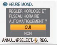 PANASONIC LUMIX DMC-TZ8 - Pour corriger automatiquement l'heure actuelle, selectionnez [OUI] - 2