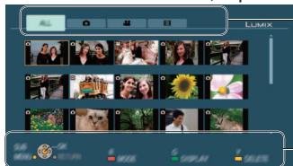 PANASONIC LUMIX DMC-TZ8 - Selectionnez une image à l'aide de ▲▼▲▶, puis appuyez sur [OK] - 1