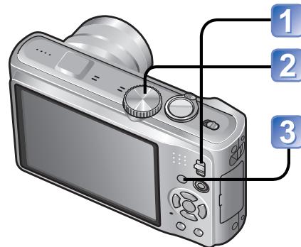 PANASONIC LUMIX DMC-TZ8 - Étabir l'ouverture et la vitesse d'obturation, puis photographier Mode [EXPO. MANUELLE] - 1