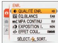 PANASONIC LUMIX DMC-TZ8 - Sélectionnez [QUALITE ENR.] - 2
