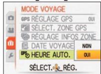 PANASONIC LUMIX DMC-TZ9 - Utiliser la fonction GPS pour régler l'horloge - 3