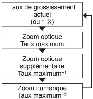 PANASONIC LUMIX DMC-TZ9 - Changement de taux de grossissement - 1