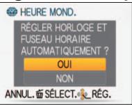 PANASONIC LUMIX DMC-TZ9 - Pour corriger automatiquement l'heure actuelle, sélectionnez [OUI] - 2