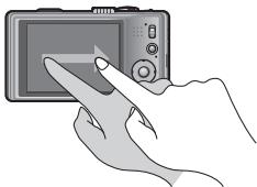 PANASONIC DMC-TZ20 - Faites glisser votre doigt sur l'écran, et sélectionné la photo à afficher - 1