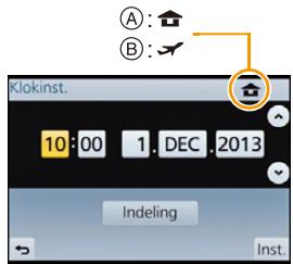 PANASONIC DMCGF6EF - Instelling van weergavevolgorde en formaat tijdweergave. - 1