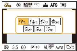 PANASONIC DMCGF6EF - Snel oproepen van veelgebruikte menu's (Quick Menu) - 3