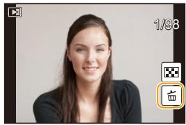 PANASONIC DMCGF6EF - Om een enkele opname uit te wissen - 1