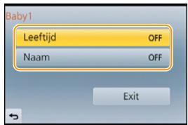 PANASONIC DMCGF6EF - Instellen van [Leeftijd] of [Naam] - 1