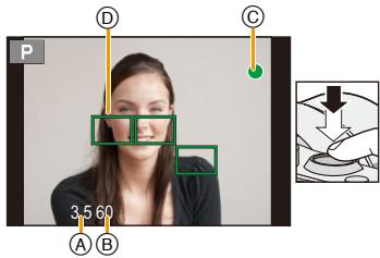 PANASONIC DMCGF6EF - De ontspankop tot de helft indrukken om scherp te stellen. - 1