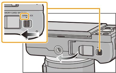 PANASONIC DMCGF6EF - Batterij: Let op bij de richting vanplaatsing van de batterij en plaats hem volledig maar binnen, tot u een blokkeergeluid hoort. - 1