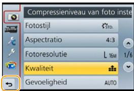 PANASONIC DMCGF6EF - Sluit het menu - 1