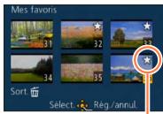 PANASONIC LUMIX DMC-LX7 - Utilisez la touche de cursesur pour selectionner l'image, puis appuyez sur [MENU/SET] - 2