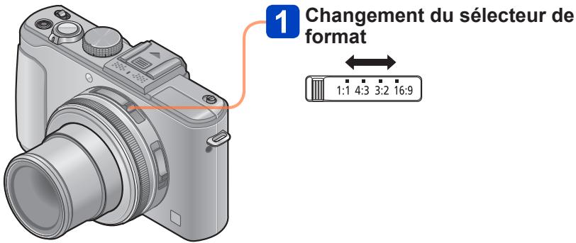 PANASONIC LUMIX DMC-LX7 - Modifier le rapport de format des images fixes - 2