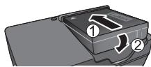 PANASONIC LUMIX DMC-LX7 - Insérez les bornes de batterie et fixez la batterie au chargeur - 1
