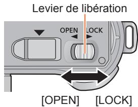 PANASONIC LUMIX DMC-LX7 - Insérer etPTRirer la carte (en option)/la batterie - 2