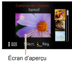 PANASONIC LUMIX DMC-LX7 - Appuyez sur ▲▼ pour selectionner l'effet, puis appuyez sur [MENU/SET] - 2
