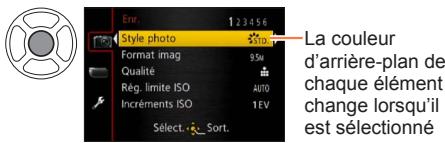 PANASONIC LUMIX DMC-LX7 - Appuyez sur [MENU/SET] pour ouvrir le menu - 1