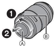 PANASONIC H-PS-45175E - Turn the lens rear cap to detach it. - 1