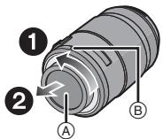 PANASONIC H-PS-45175E - Gire la tapa trasera del objetivo paraSeparated. - 1
