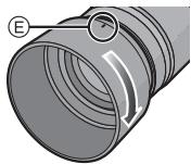 PANASONIC H-PS-45175E - ■ Attaching the Lens Hood (Supplied Accessory) - 1