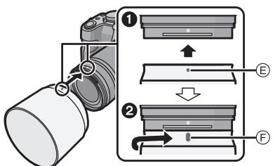 PANASONIC HH-S35100E - Gegenlichtblende aufsetzen (Mitgeliefertes Zubehör) - 1