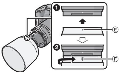 PANASONIC HH-S35100E - Installazione del paraluce (Accessorio in dotazione) - 1