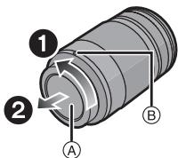 PANASONIC HH-S35100E - Turn the lens rear cap to detach it. - 1