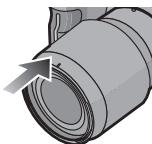 PANASONIC HH-S35100E - Gegenlichtblende auf dem Objektiv aufbewahren - 2
